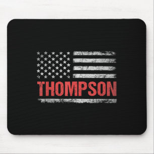Thompson Namn American Flagga - Thompson Efternamn Musmatta
