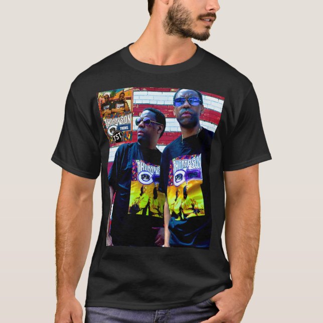THOMPSON SPIN TWIN. Grundläggande Mörk T-Shirt (Framsida)