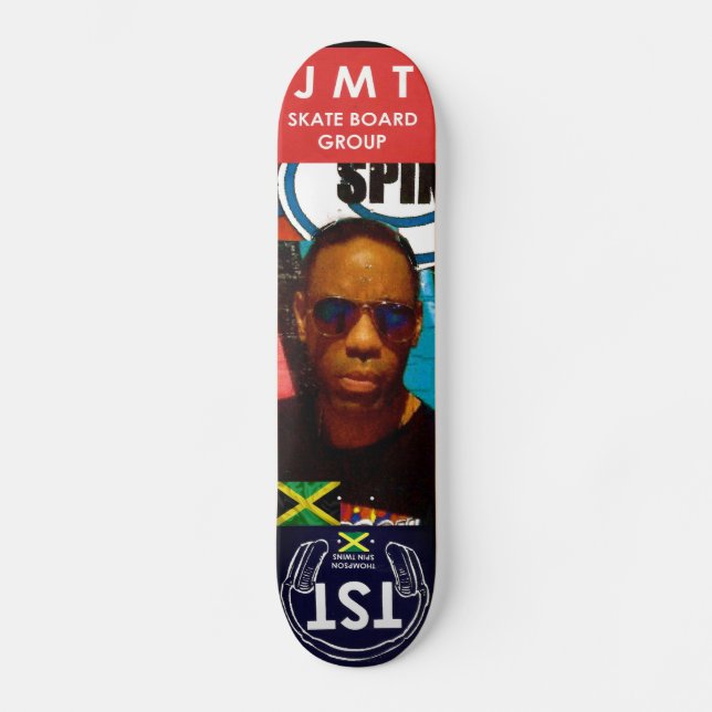 THOMPSON SPIN TWINS  DINO Skatebräda Mini Skateboard Bräda 18,5 Cm (Framsida)