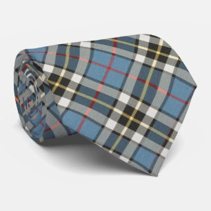Thomson Blue Original Scottish Tartan Neck Tie Slips