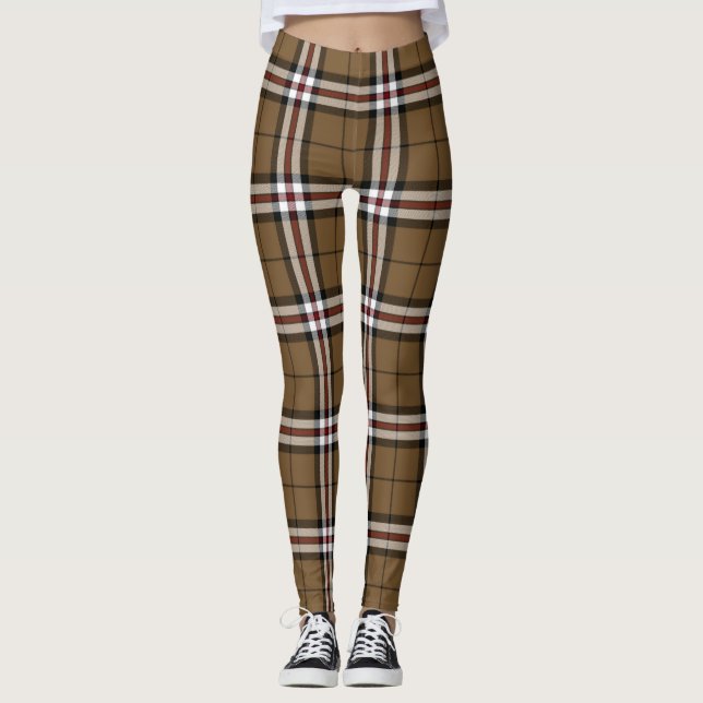 Thomson Camel Tartan Leggings (Framsida)