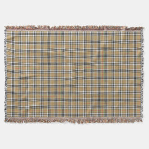 Thomson Camel Tartan Plaid Mönster Mode Filt