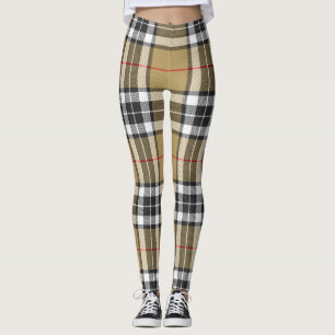 Thomson Camel Tartan Plaid Mönster Mode Leggings