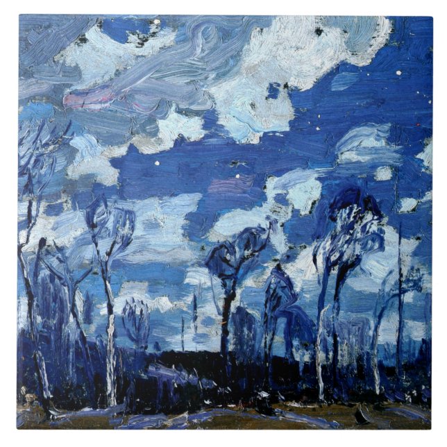 Thomson - Nocturne, The Birches Kakelplatta (Framsidan)