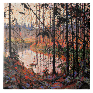 Thomson - Northern River, populär målning, Kakelplatta