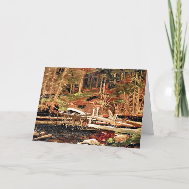 Thomson - Old Lumber Dam, Algonquin Park Kort (Framsida)