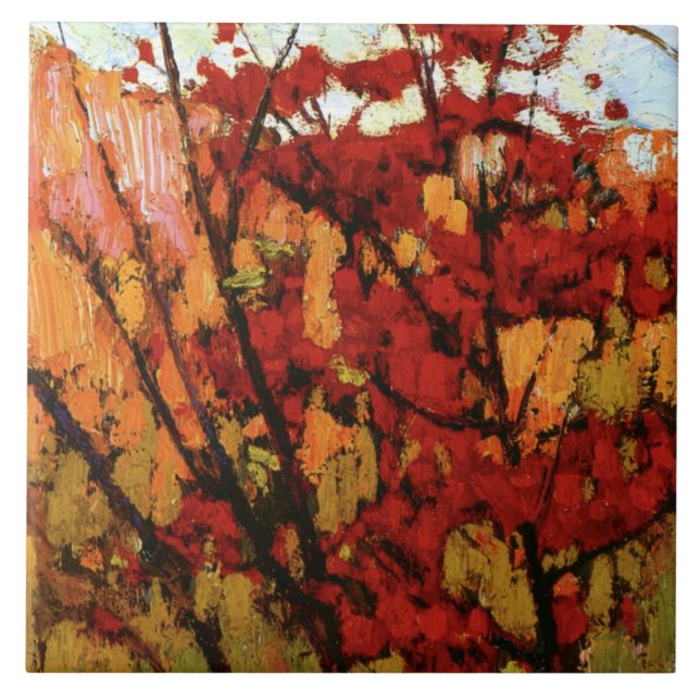Thomson - Soft Maple på hösten Kakelplatta (Framsidan)