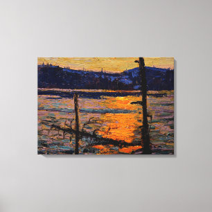 Thomson - Sunset, Canoe Sjö Canvastryck