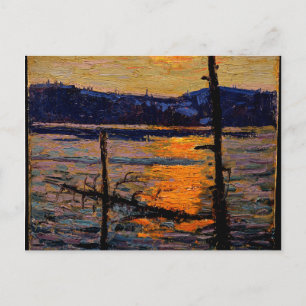 Thomson - Sunset, Canoe Sjö Vykort