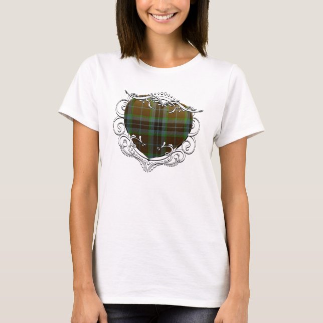 Thomson Tartan Heart Tee Shirt (Framsida)