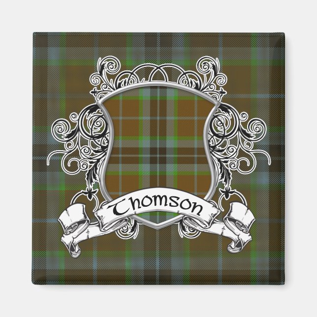 Thomson Tartan Shield Magnet (Framsidan)