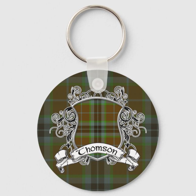 Thomson Tartan Shield Nyckelring (Framsida)