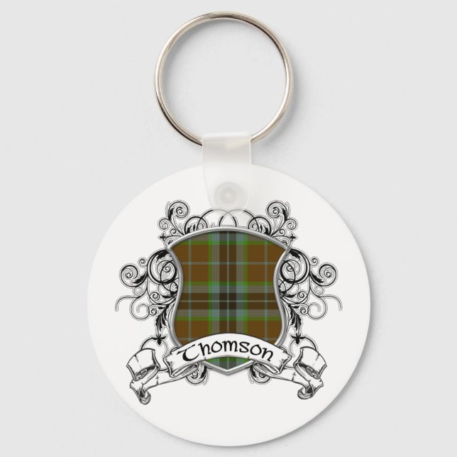Thomson Tartan Shield Nyckelring (Framsida)