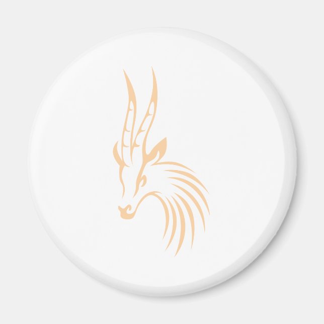 Thomson's Gazelle i Swant Teckning Stil Magnet (Framsidan)