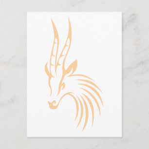 Thomson's Gazelle i Swant Teckning Stil Vykort