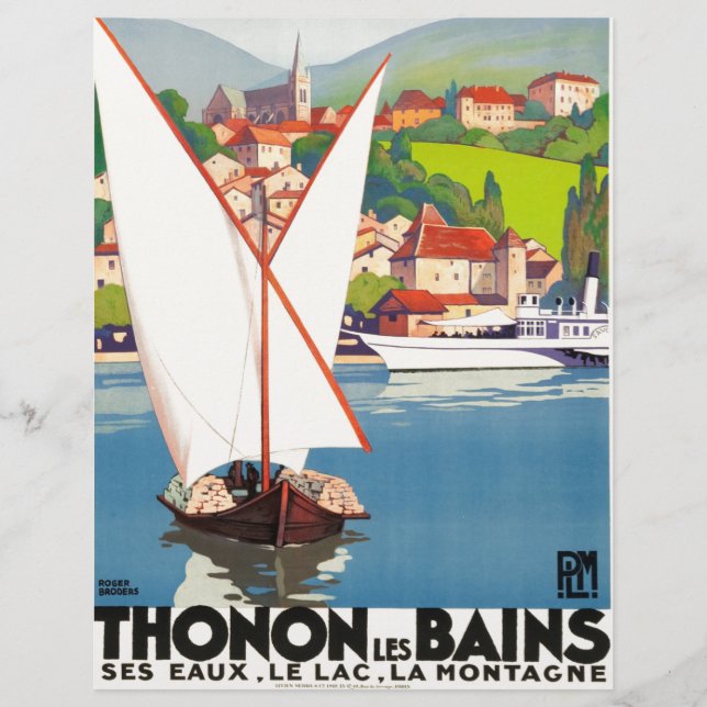 Thonon Les Bains Fransk Travel Europa (Framsida)