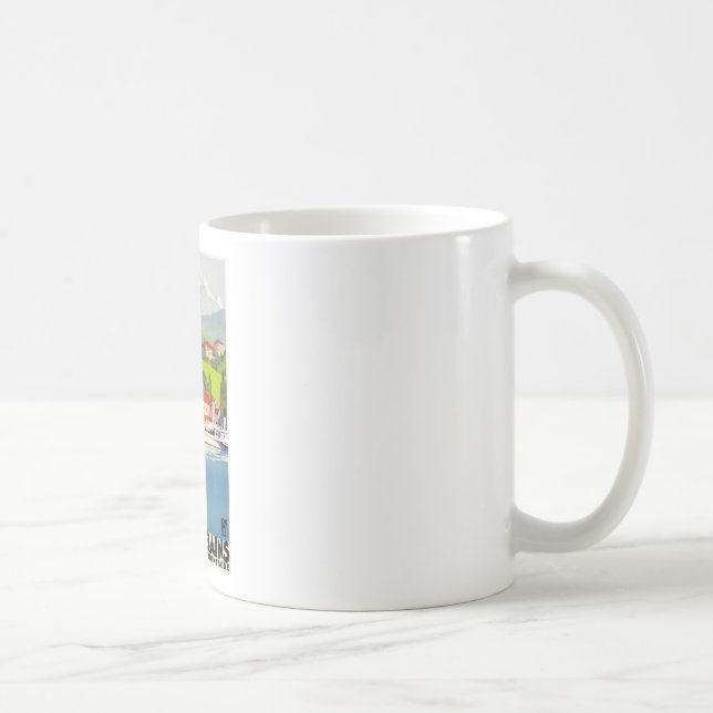 Thonon Les Bains Fransk Travel Europa Kaffemugg (Höger)