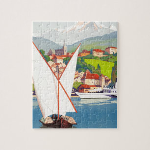 Thonon Les Bains Fransk Travel Europa Pussel