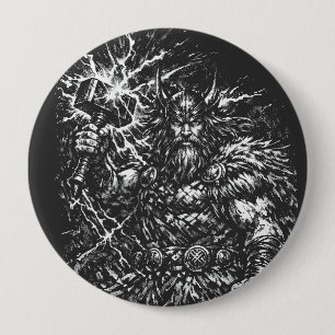 Thor — Åsk‑smasad Gudadömare Knapp