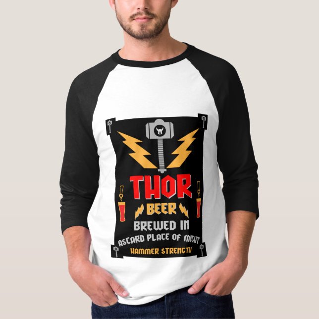 Thor Beer Germanic Paganism T Shirt (Framsida)