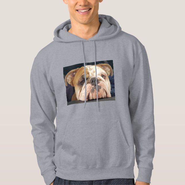 Thor den vuxna Hooded tröjan för bulldogg Hoodie (Framsida)