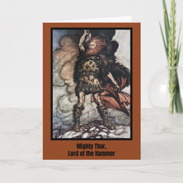 Thor Devotional Prayer och Gift Card Tack Kort (Framsida)