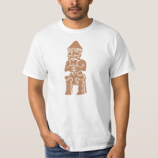 Thor Statue from Iceland Tee Shirt (Framsida)