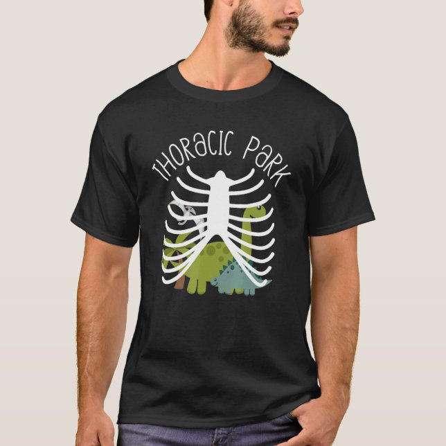 Thoracic Park Dinosaur Nurse Squad Nursing Studen T Shirt (Framsida)