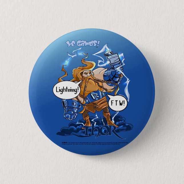 Thorblixt FTW knäppas (litet) Knapp (Framsida)