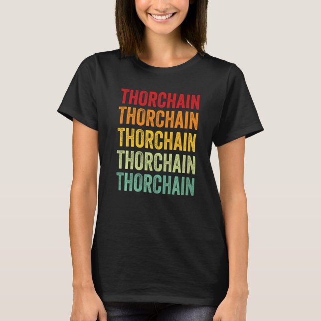 Thorchain Krypto Regnbåge Text T Shirt (Framsida)