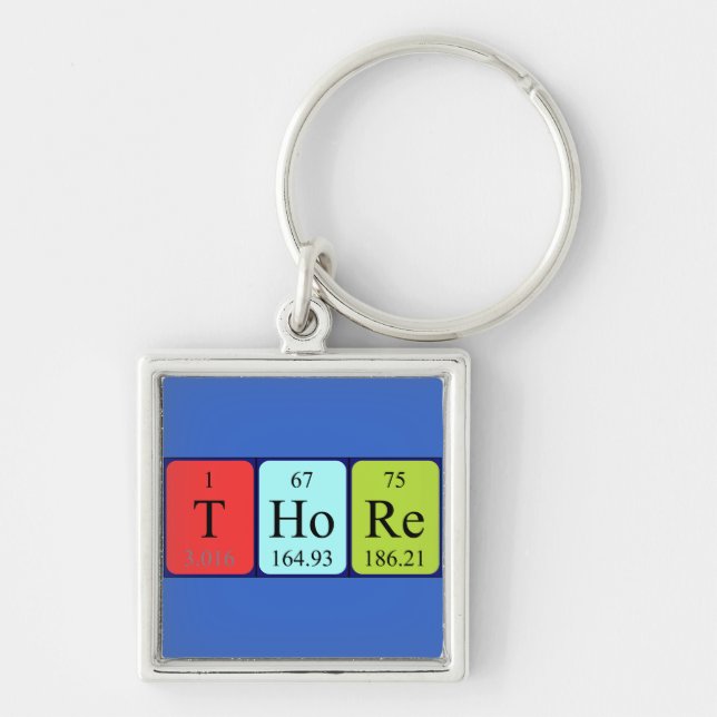 Thore Periodisk bord namn nyckelring (Framsidan)