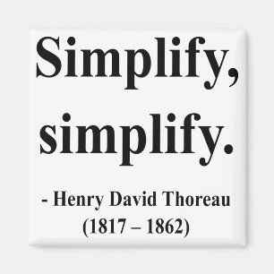 Thoreau citationstecken 1a magnet