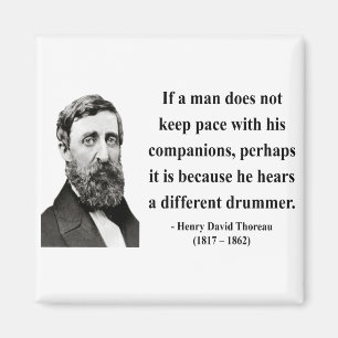 Thoreau citationstecken 4b magnet