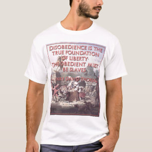 Thoreau citationstecken på civilmotstånd tee shirt