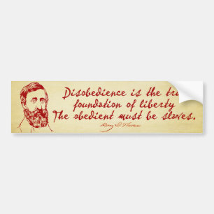 Thoreau Disobediencebildekal Bildekal
