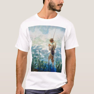 Thoreau Fishing at Walden Pond by N. C. Wyeth T Shirt