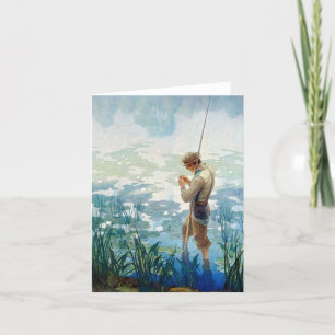 Thoreau Fishing at Walden Pond by N. C. Wyeth Tack Kort