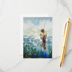 Thoreau Fishing at Walden Pond by N. C. Wyeth Tilläggskort