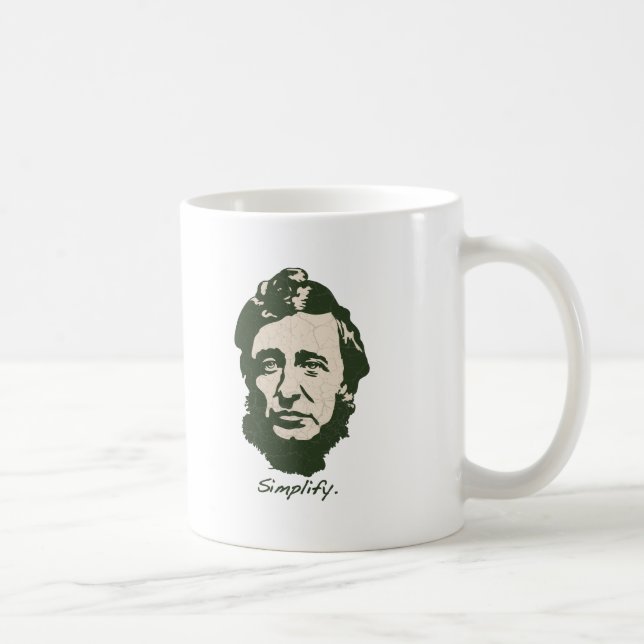 Thoreau - förenkla kaffemugg (Höger)