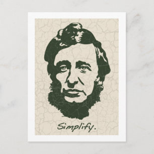 Thoreau - Förenkla Vykort