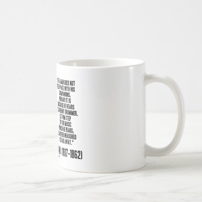 Thoreau kliver den olika handelsresanden till kaffemugg (Höger)