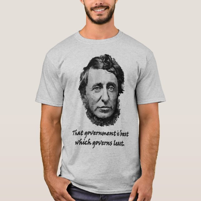 Thoreau litet regerings- citationstecken tee (Framsida)