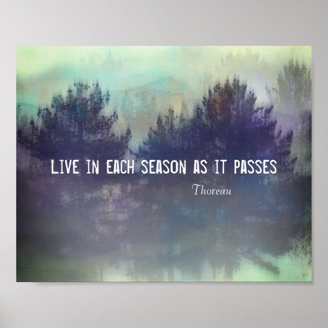 Thoreau-naturcitat lever varje säsong poster (Framsidan)