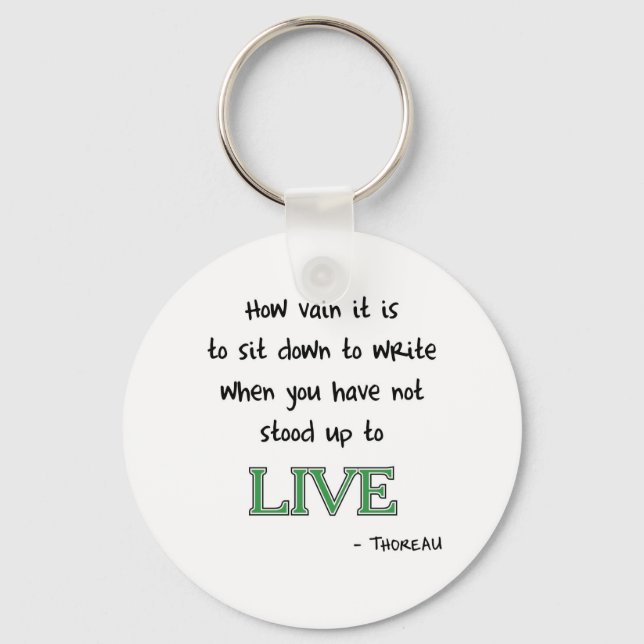 Thoreau on Writing Nyckelring (Framsida)