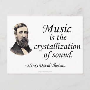Thoreau på Ljud och Music Vykort
