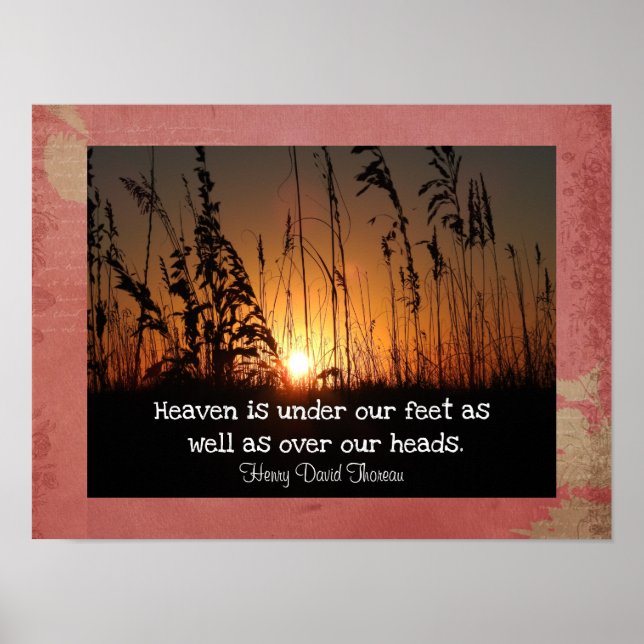 Thoreau Quotations Art Poster (Framsidan)