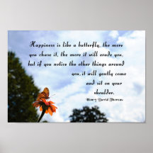 Thoreau Quote, lycka