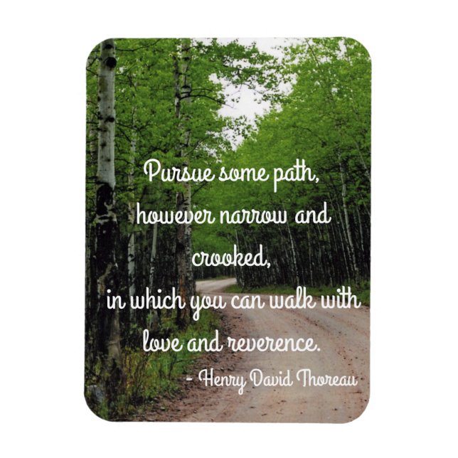 Thoreau Quote Magnet (Vertikal)