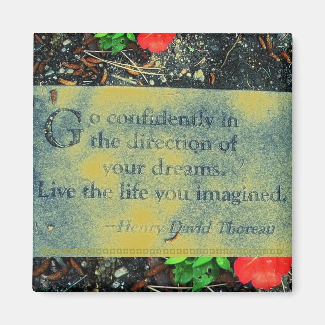 Thoreau Quote Magnet (Framsidan)