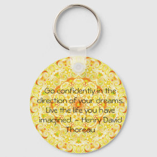 Thoreau Quotre Nyckelring